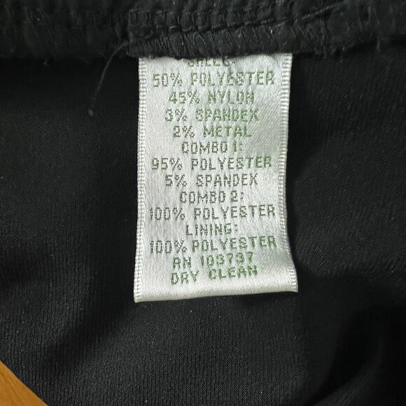 Donna Morgan Chevron Embroidered Mesh Dress Size 4 - Picture 8 of 8